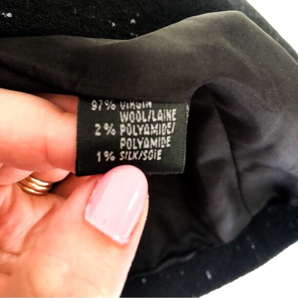 Lafayette Blazer 148 New York Textured Wool Blazer Black - Picture 5 of 5